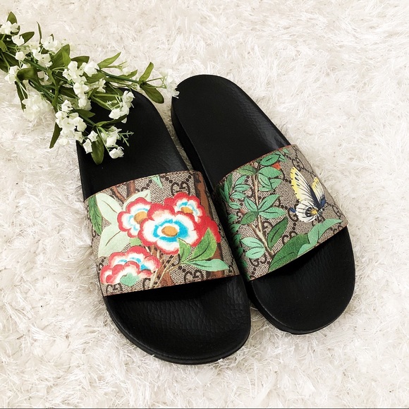 butterfly gucci slides